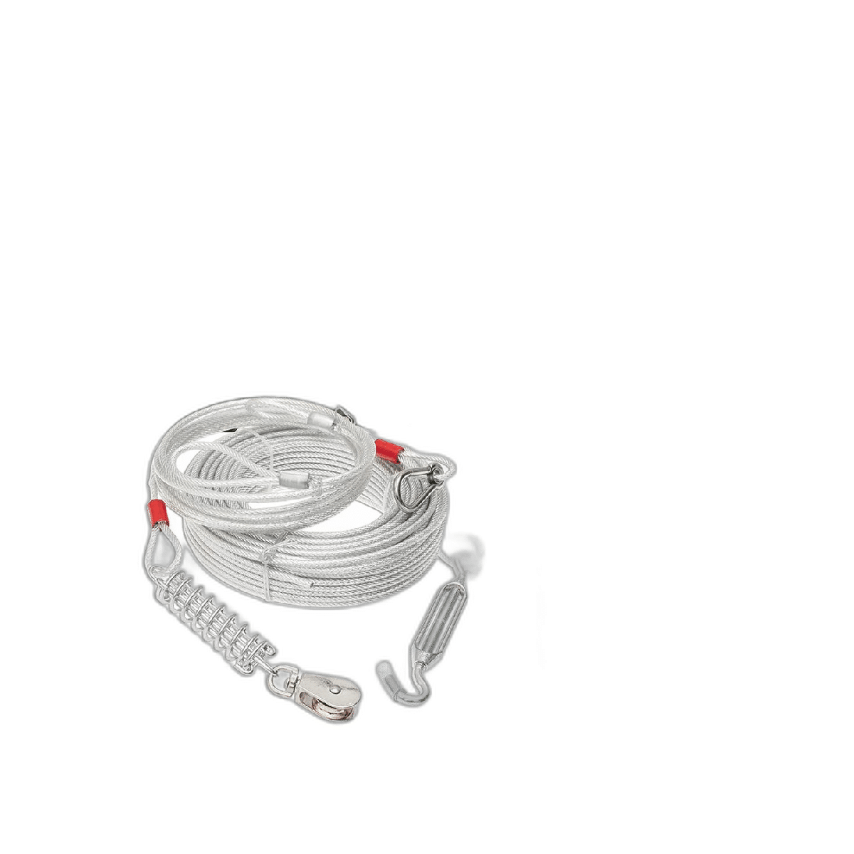 Cable de amarre para perros de 100 pies con cable de
