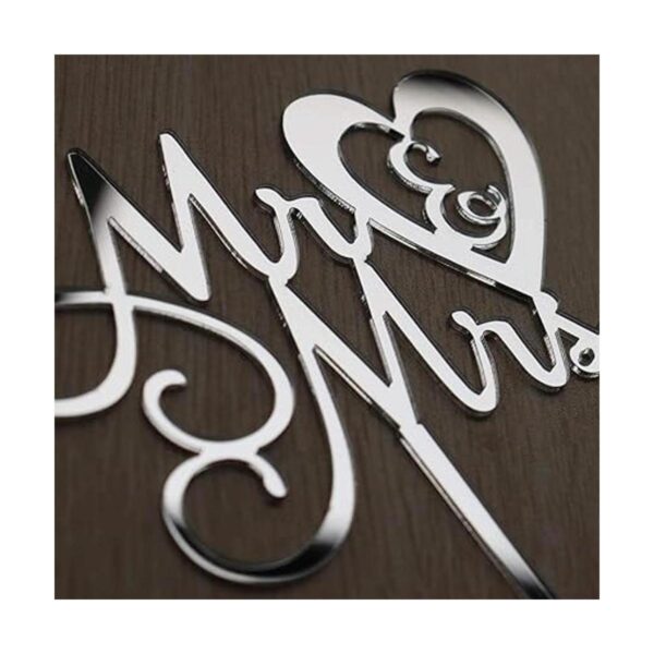 Decoración para tartas Mr and Mrs para boda compromiso_2