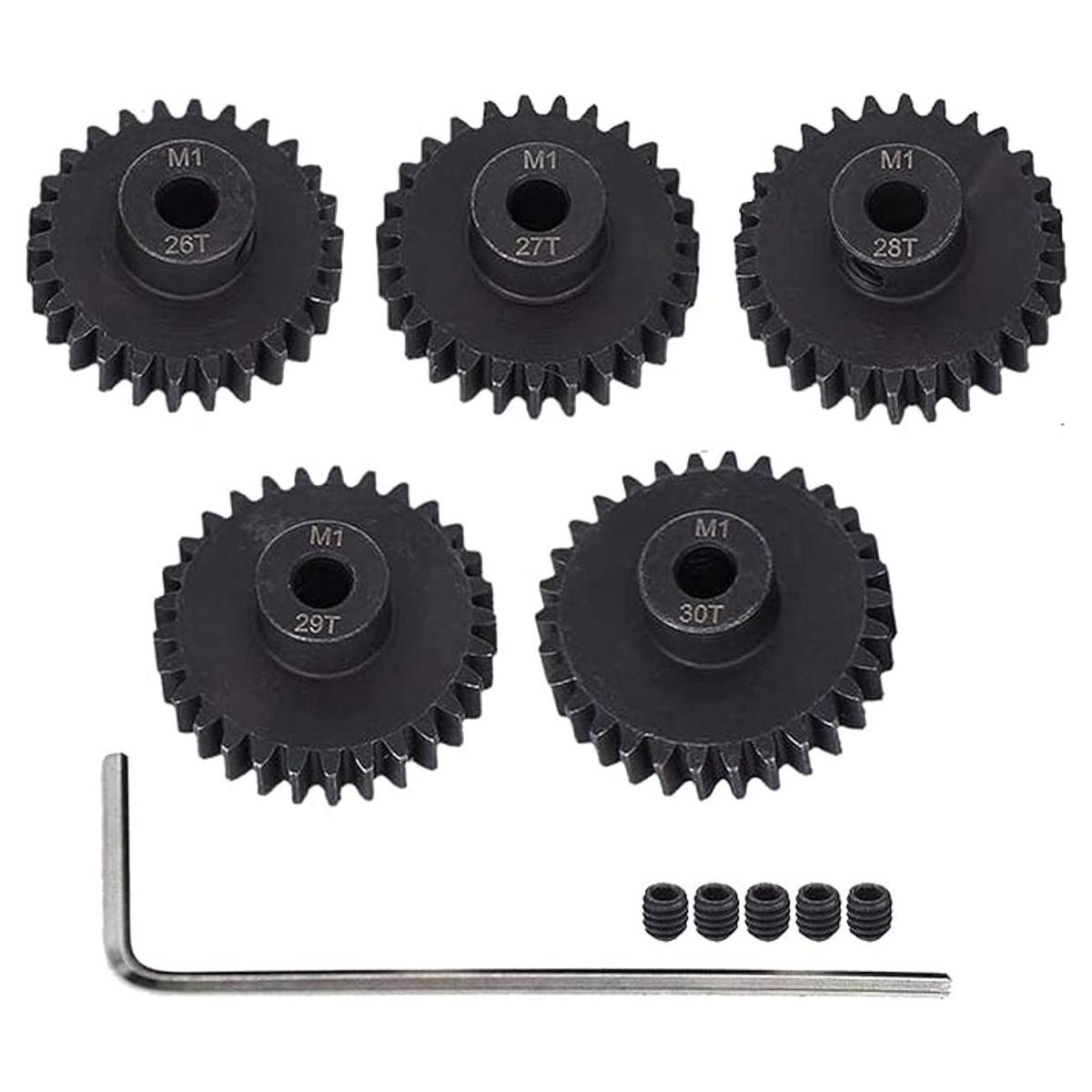 AMOGOT Metal Steel M1 piñón engranajes Sets 26T 27T 28T