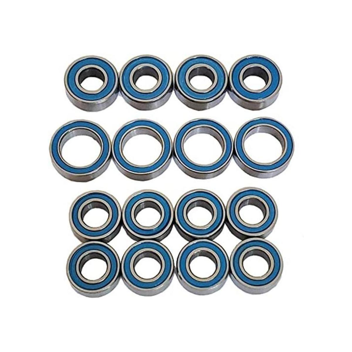 AMOGOT Kit de rodamientos de bolas sellados de goma RC 16