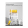 AMPCOM UTP 50 chapado en oro 2 piezas para cable Ethernet_2