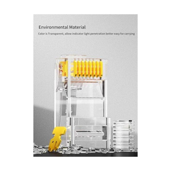 AMPCOM UTP 50 chapado en oro 2 piezas para cable Ethernet_2