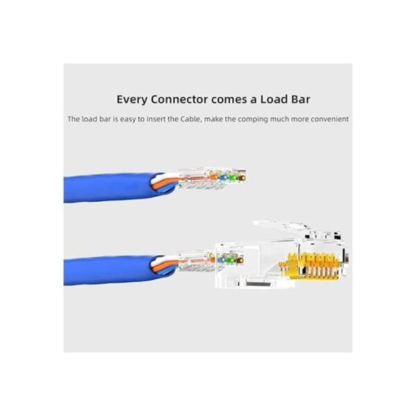 AMPCOM UTP 50 chapado en oro 2 piezas para cable Ethernet_6