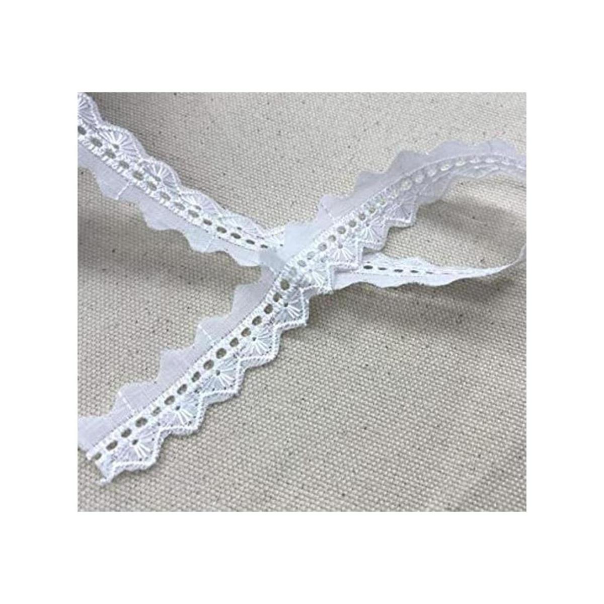 AMORNPHAN 15 yardas de 0.75 pulgadas de ancho blanco de