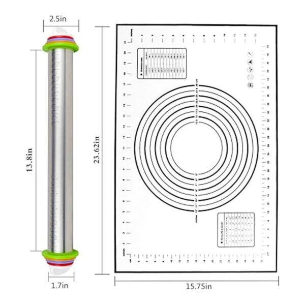 Kit combinado de alfombrilla de silicona antiadherente y_4