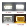 AMUNIESUN 4 faros delanteros LED de halo de 4 x 6 pulgadas_2