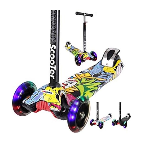 Patineta para niños scooter de 3 ruedas para niños de 6_1