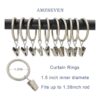 Datttcc Anillos metálicas para cortina con clips_4