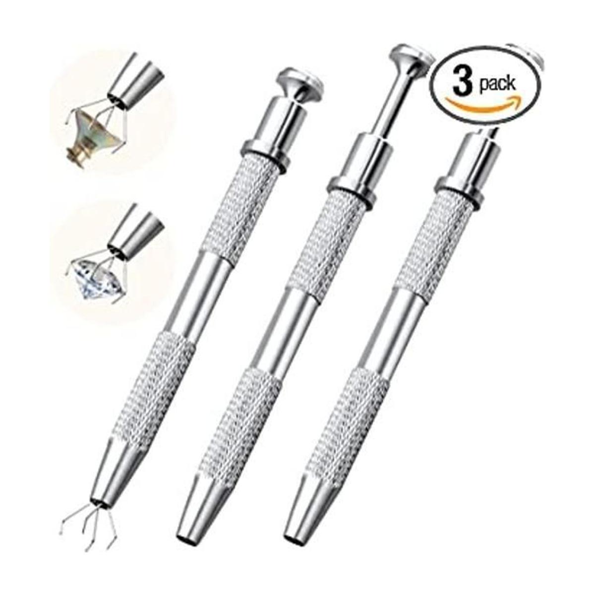 ANCIRS Paquete de 3 herramientas de recogida de 4 garras