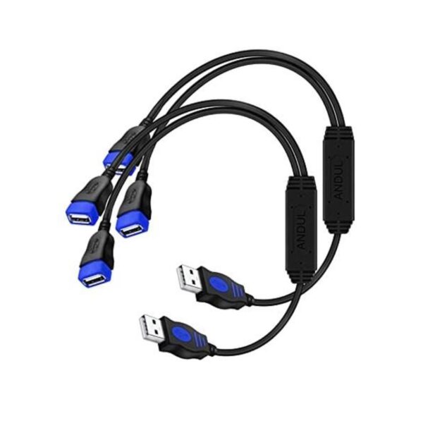 ANDTOBO Divisor USB 2.0 Y Cable de cargador divisor 1