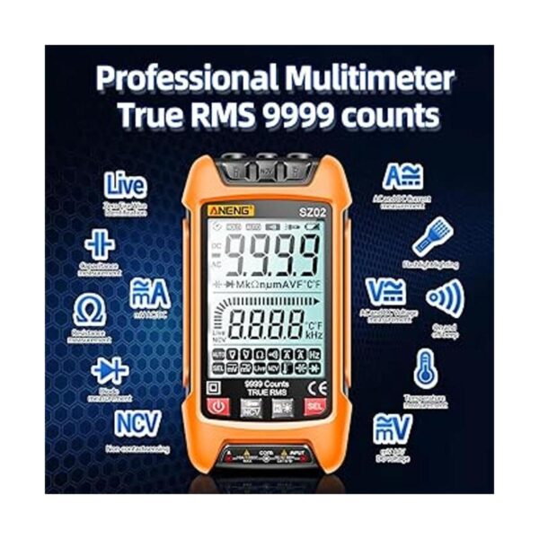 ANENG Multímetro digital Smart Testers TRMS 9999 cuenta_2