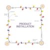 ANDOT Kit de luces colgantes para exteriores 116