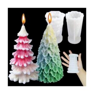 Moldes de velas para hacer velas 2 piezas de árbol de_1