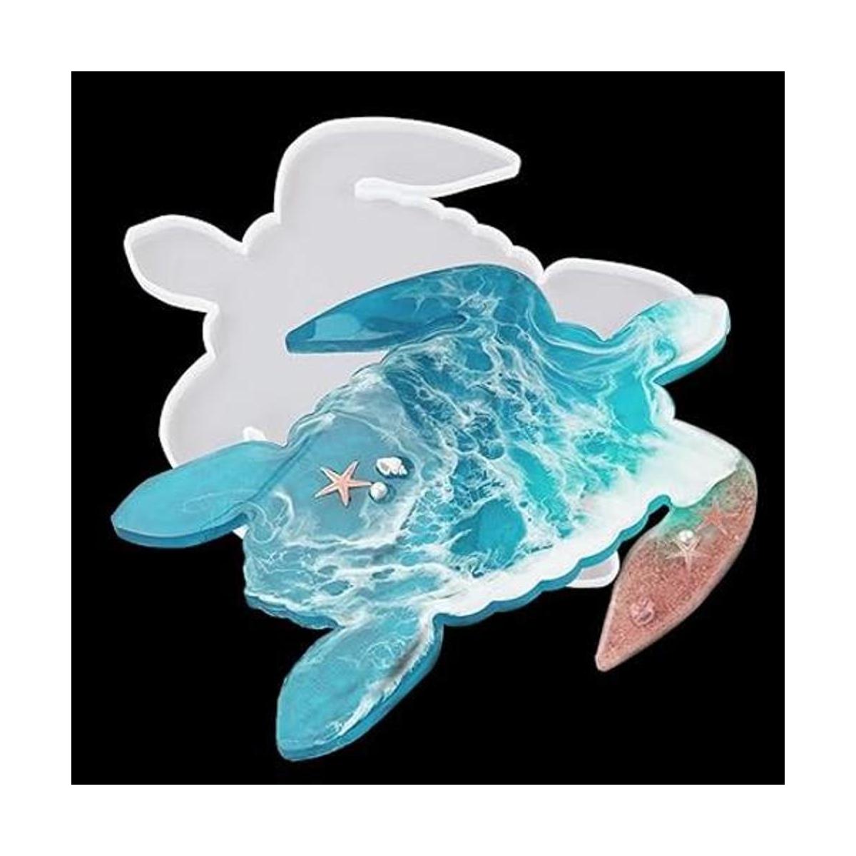 Molde de resina con forma de tortuga de mar molde de