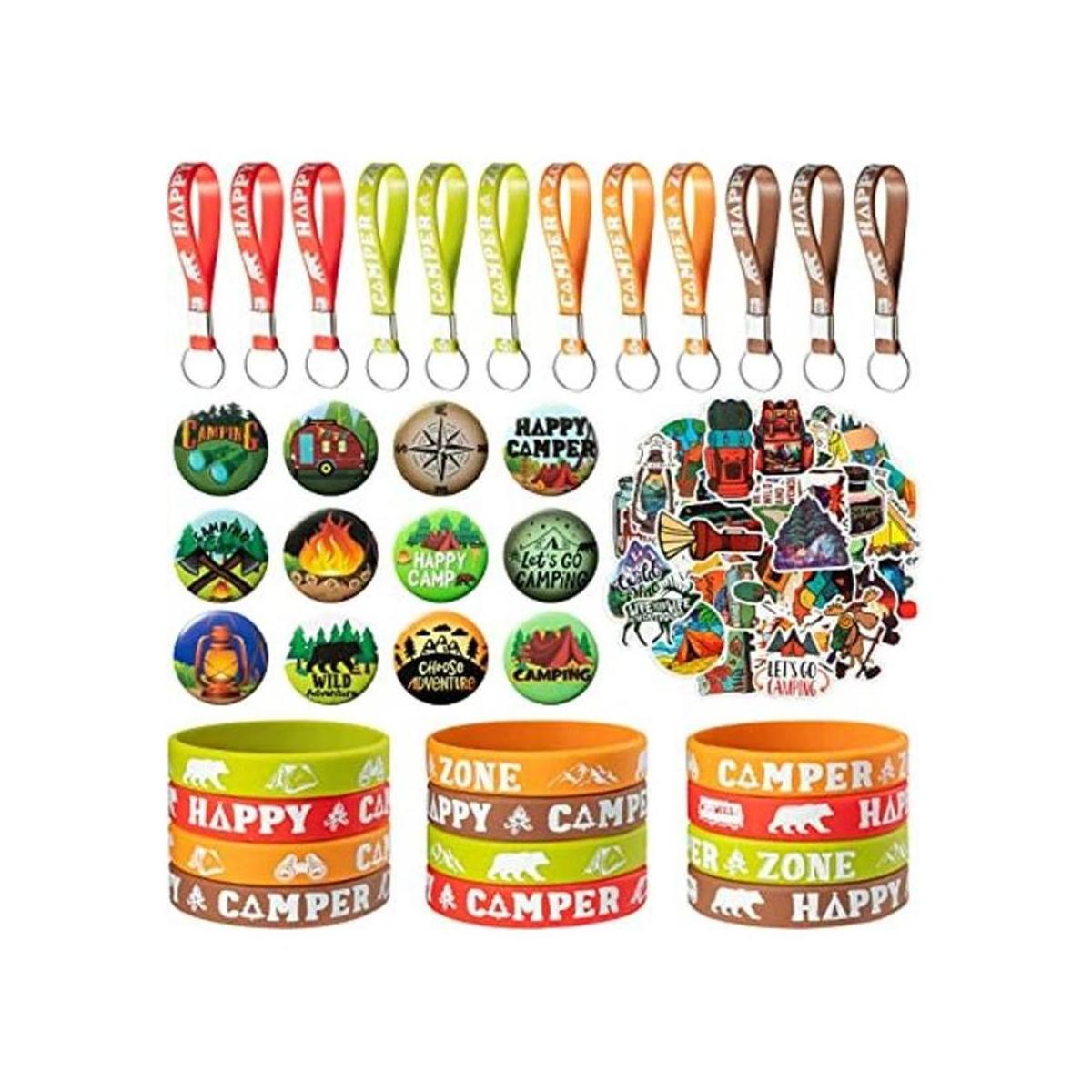 Kit de 84 recuerdos de fiesta de campamento regalos de