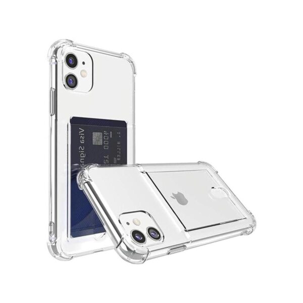 ANHONG Funda transparente para iPhone 11 con soporte para_1
