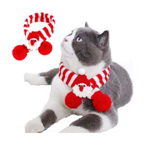 ANIAC Bufanda de Navidad para mascotas con Papá Noel_1