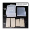 Caja de pañuelos de silicona molde de resina con tapa_6