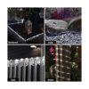 Cuerda de luces solares para exteriores 66 pies 200 leds