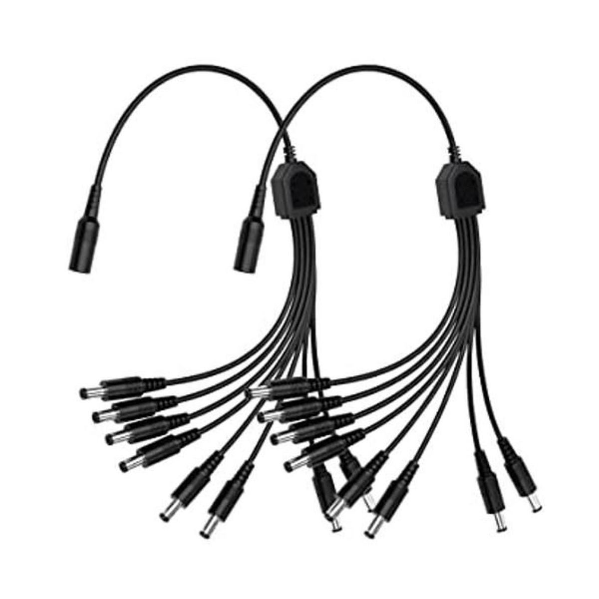 Paquete de 2 cables divisor de potencia de salida de 1