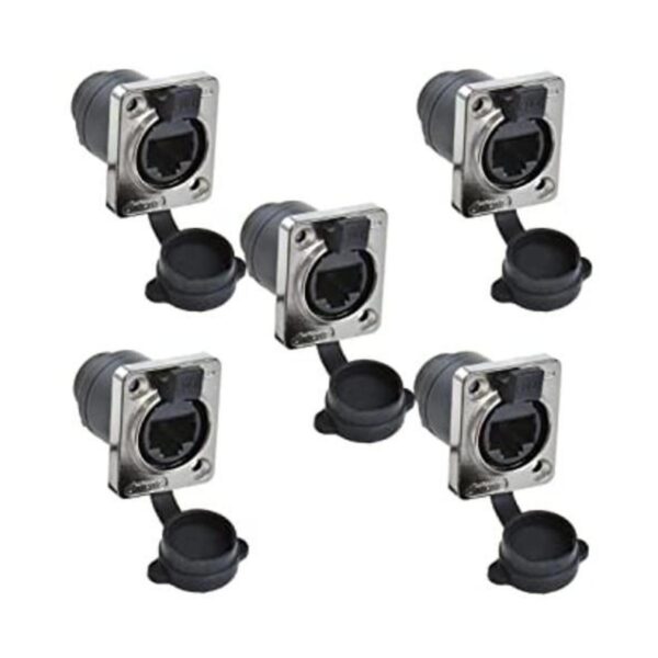 Anmbest 5 piezas de montaje en panel RJ45 IP65 impermeable_1