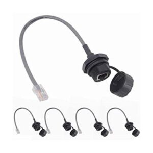 ANMBEST 5 unids montaje en panel RJ45 impermeable conector_1