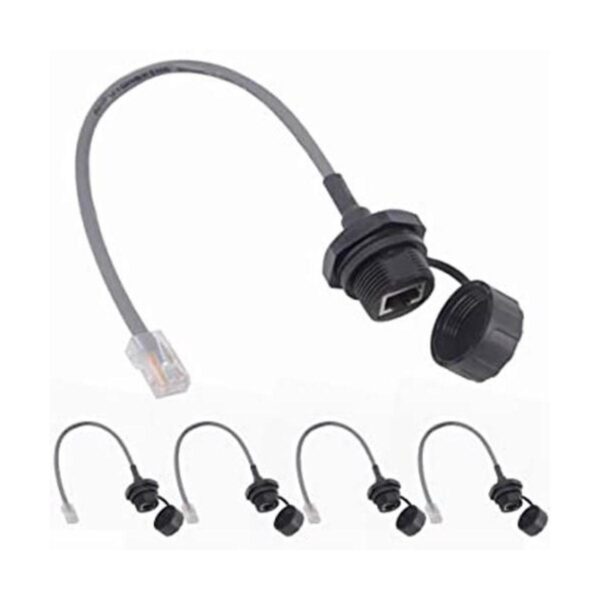 ANMBEST 5 unids montaje en panel RJ45 impermeable conector_1