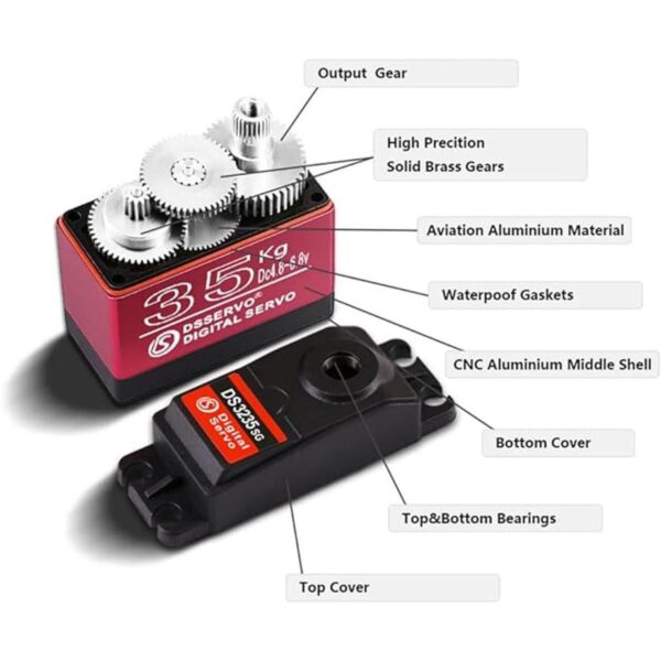 ANNIMOS 35KG RC Servo MotorHigh Torque Large_2