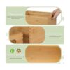 ANMINY Juego de 4 cubos de almacenamiento de madera de