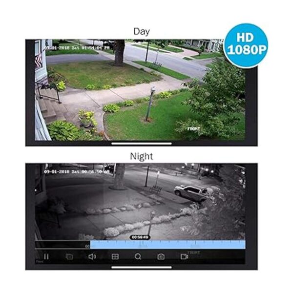 ANNKE Paquete de 4 kits de cámaras de seguridad con cable