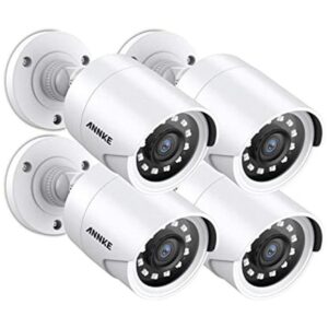 ANNKE Paquete de 4 kits de cámaras de seguridad con cable