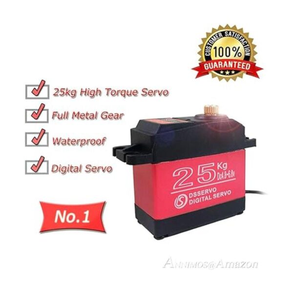 ANNIMOS Servo digital de 55.1 lbs engranaje de metal_2