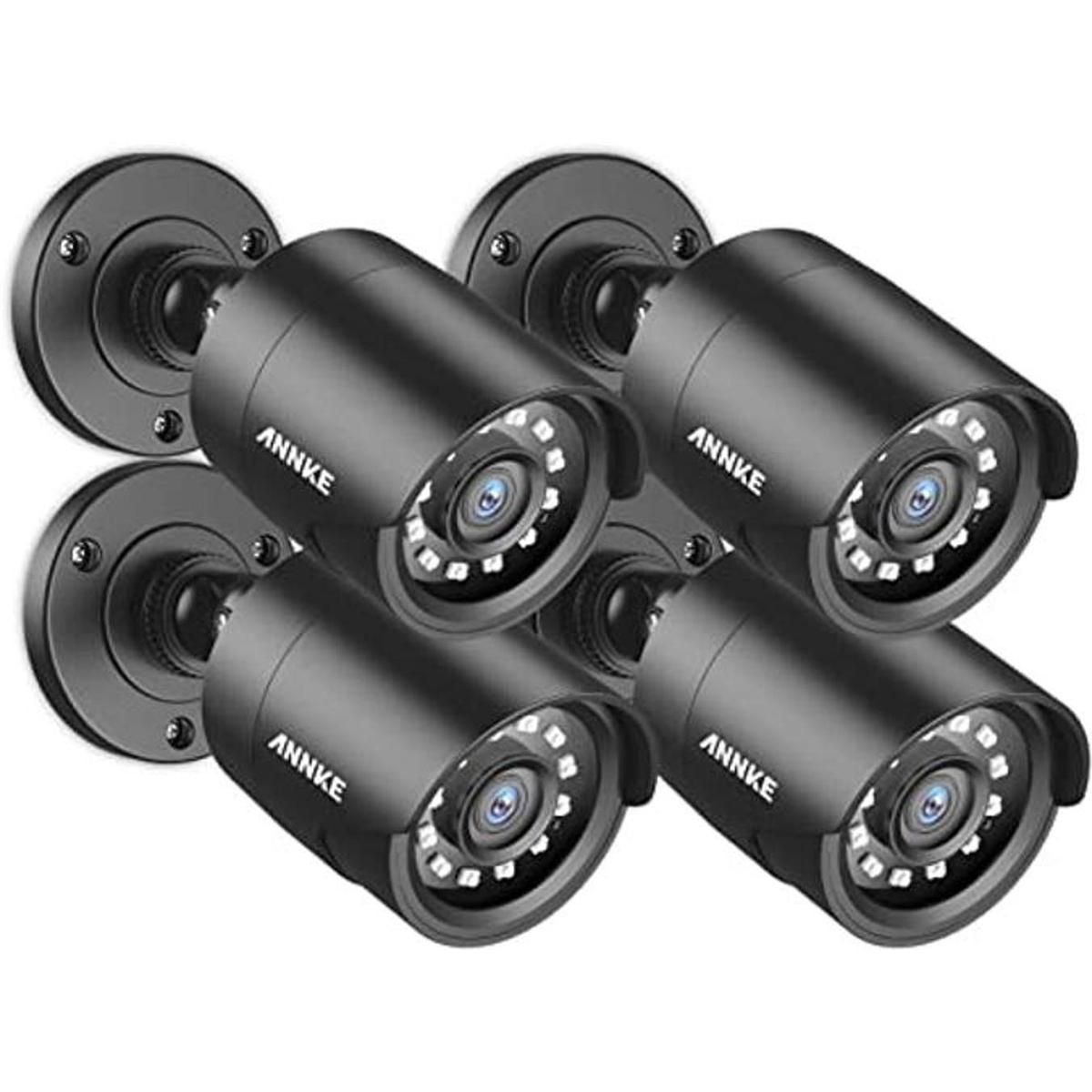 ANNKE Paquete de 4 cámaras de seguridad HD TVI 1080P para