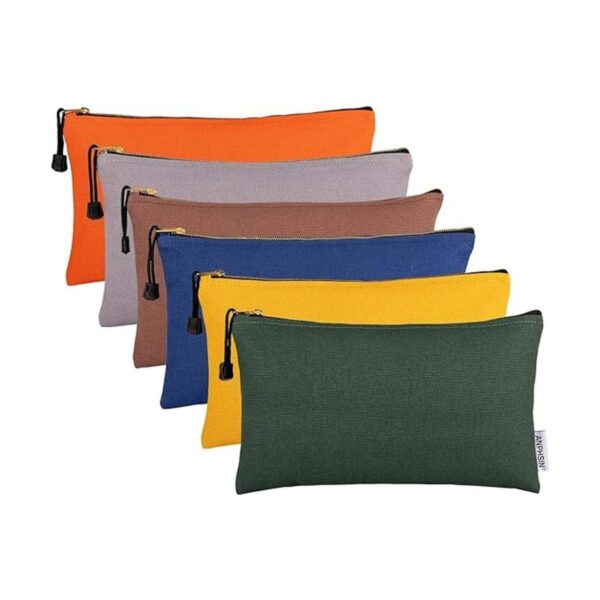 Paquete de 6 bolsas de herramientas de lona resistentes de_1