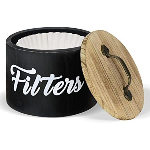 Coffee Filter Holder Farmhouse Coffee Filter Storage