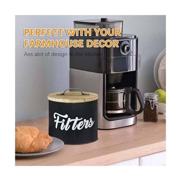 Coffee Filter Holder Farmhouse Coffee Filter Storage