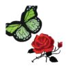 16 parches de hierro y mariposa de margaritas para coser
