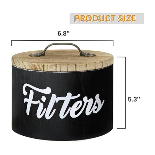 Coffee Filter Holder Farmhouse Coffee Filter Storage