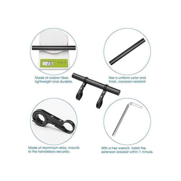 Extensor para manillar de bicicleta soporte de soporte