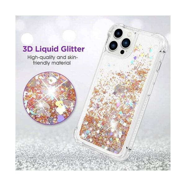 ANSHOW Funda para iPhone 14 Pro Max con purpurina líquida_2