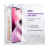 ANSHOW Funda para iPhone 14 Pro Max con purpurina líquida_3