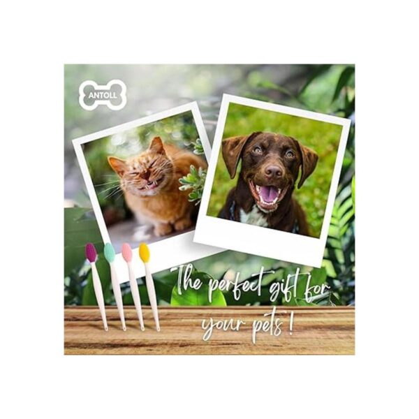 ANTOLL Mascotas de silicona suave cabeza perro gato con_2