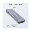 ANYOYO USB C HUB4 Port USBC to USBC Hub with 3 USB 3.2_2