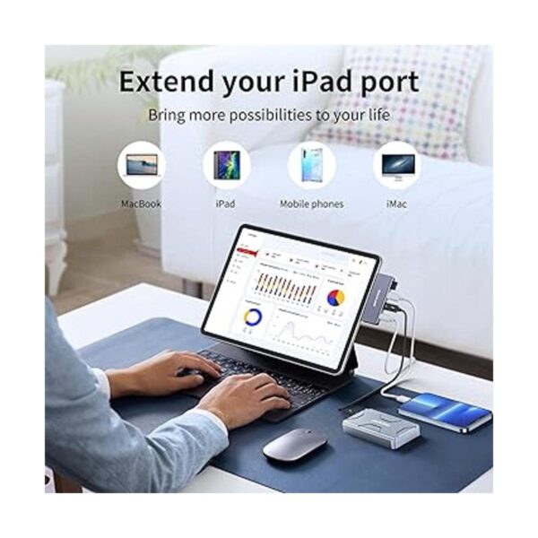 ANYOYO USB C HUB4 Port USBC to USBC Hub with 3 USB 3.2_5