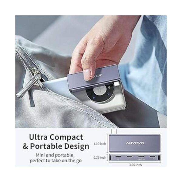 ANYOYO USB C HUB4 Port USBC to USBC Hub with 3 USB 3.2_6