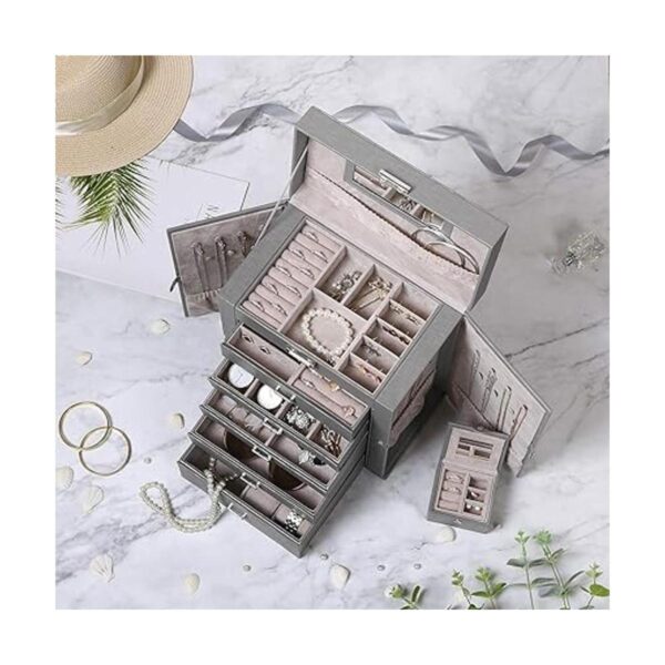 ANWBROAD UJJB004H Joyero grande de 6 niveles para mujer_2