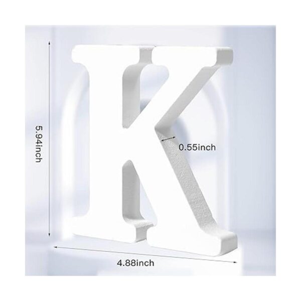 Letras de madera blanca de 6 pulgadas letras de madera