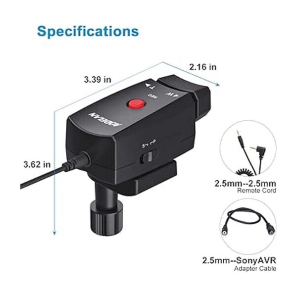 AODELAN Mando a distancia para videocámara con cable jack_2