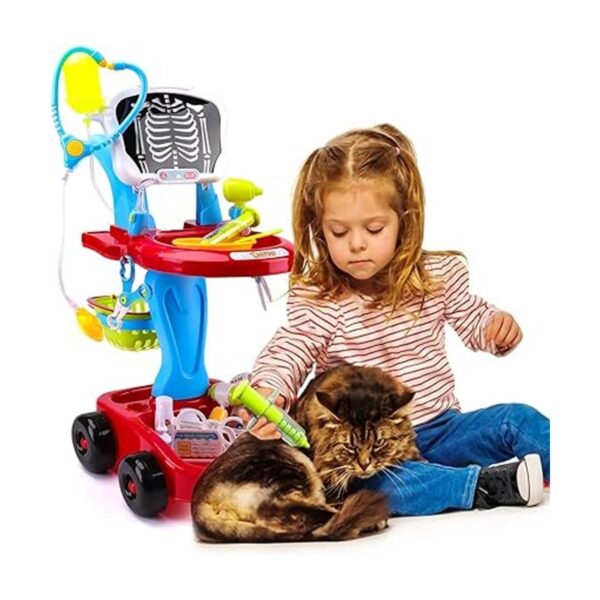 Kit de carrito médico para niños con estetoscopio capa de_6