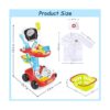 Kit de carrito médico para niños con estetoscopio capa de_5